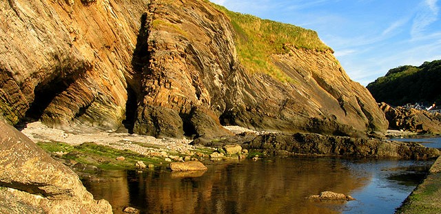 The Base of Lester Cliff , Combe Martin - geograph.org.uk - 216845